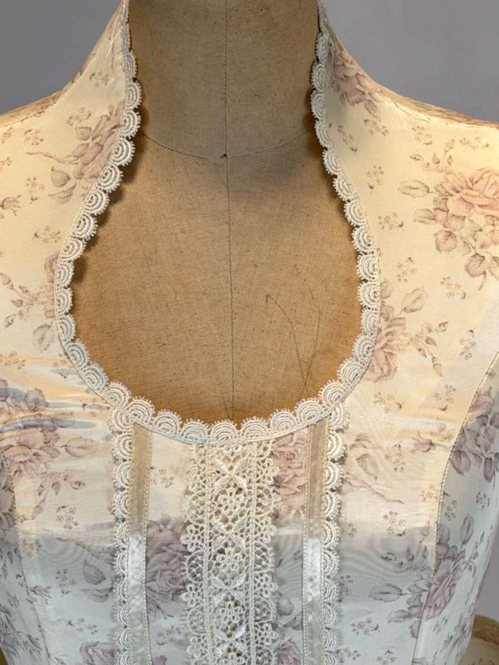 VINTAGE Gunne Sax 70s prairie dress prom formal long sleeve maxi cottage floral - Picture 5 of 17